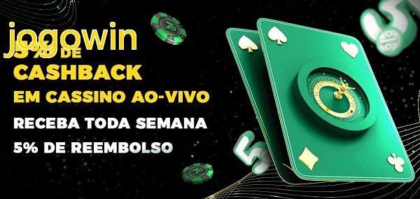 Promoções do cassino ao Vivo jogowin